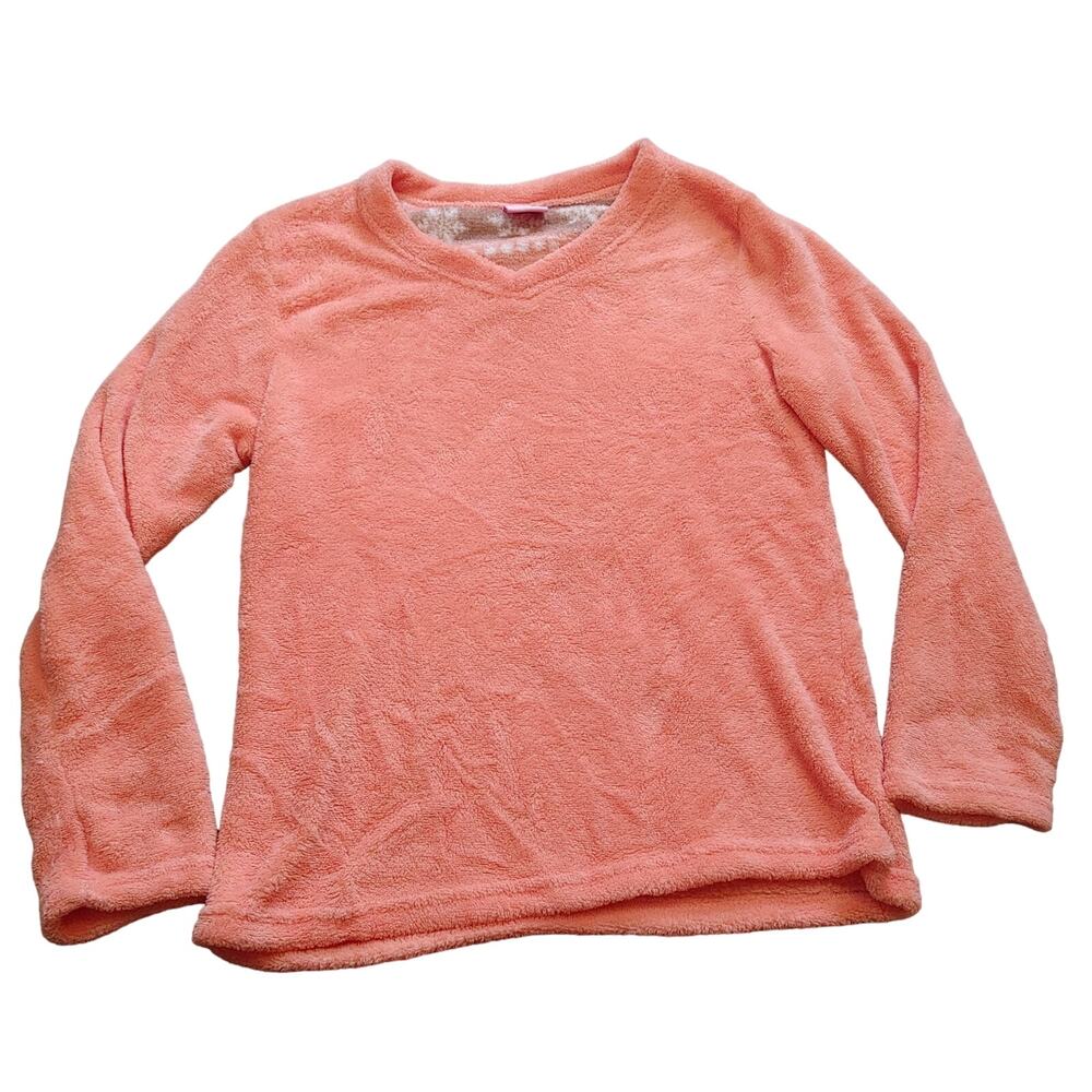 Pink Laundry Size Medium M Coral Bright Fuzzy Sweater Casual Comfy Top Long